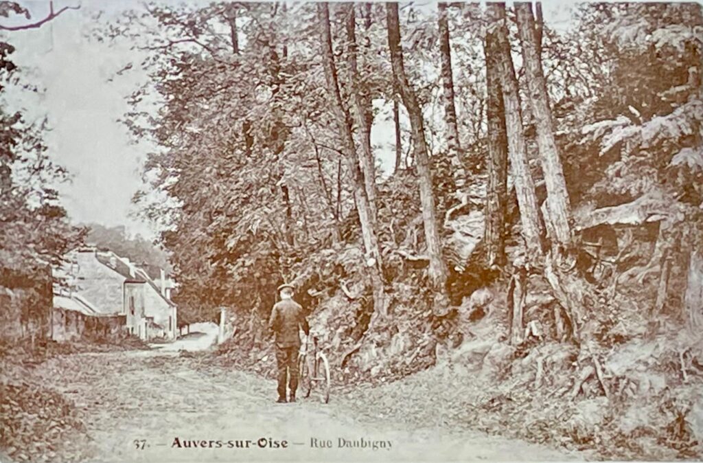 Auvers-sur-Oise rue d'Aubigny carte postale ancienne