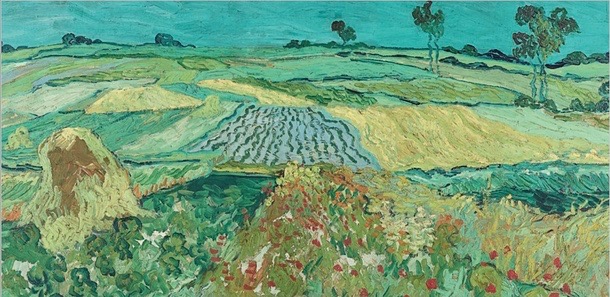 Vincent Van Gogh Champs de blé près d'Auvers tableau Auvers-sur-Oise