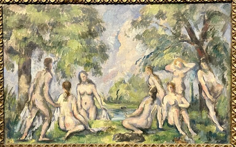 PAUL CÉZANNE Les Baigneuses tableau