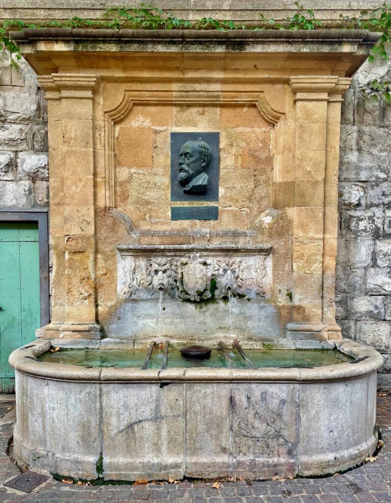 Plaque Marcel Provence fontaine Espéluque Aix en Provence