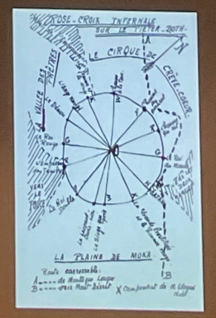 Carte du Pieter Both et de ses mythes publiée dans le livre La Pierre philosophale de Malcolm de Chazal