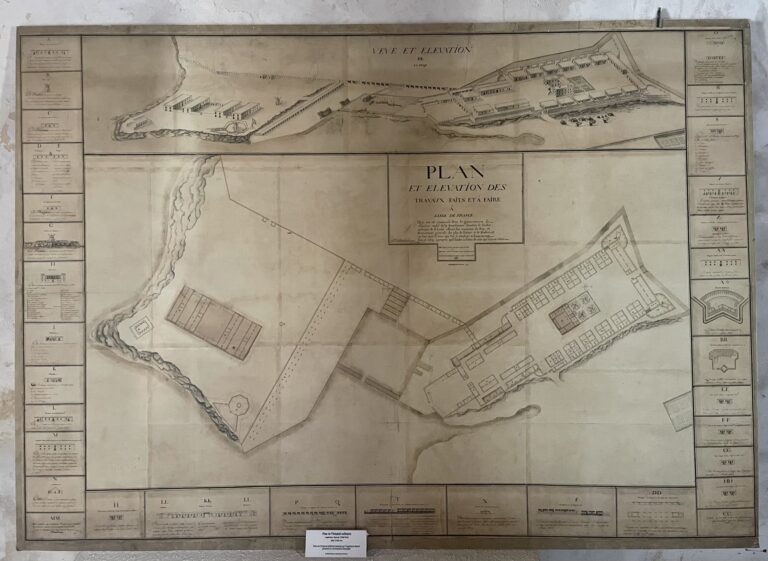 Plan de l'hôpital militaire de Port-Louis (18e siècle)
