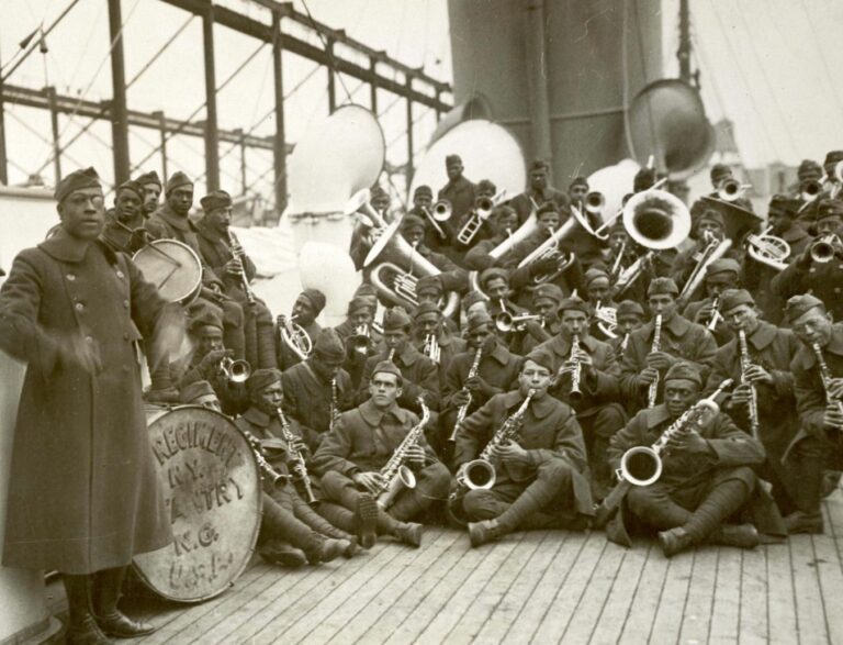 Musiciens des Harlem Hellfighters © US War Department - The National Archives