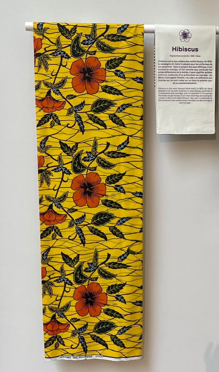 Le motif de wax Hibiscus. © Soraya Patel De Zorzi