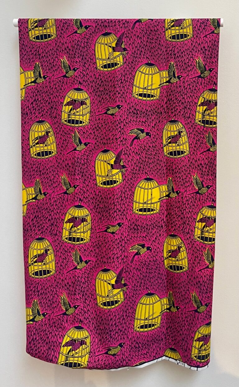 Le motif de wax Tu sors, je sors. © Soraya Patel De Zorzi.