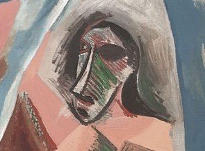 Détail des Demoiselles d’Avignon, tableau de Pablo Picasso