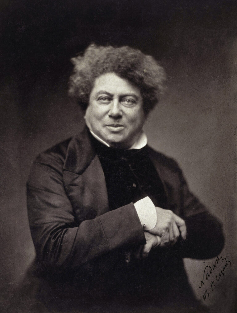 Alexandre Dumas père par Nadar - 1885 @ domaine public, via Wikimedia Commons